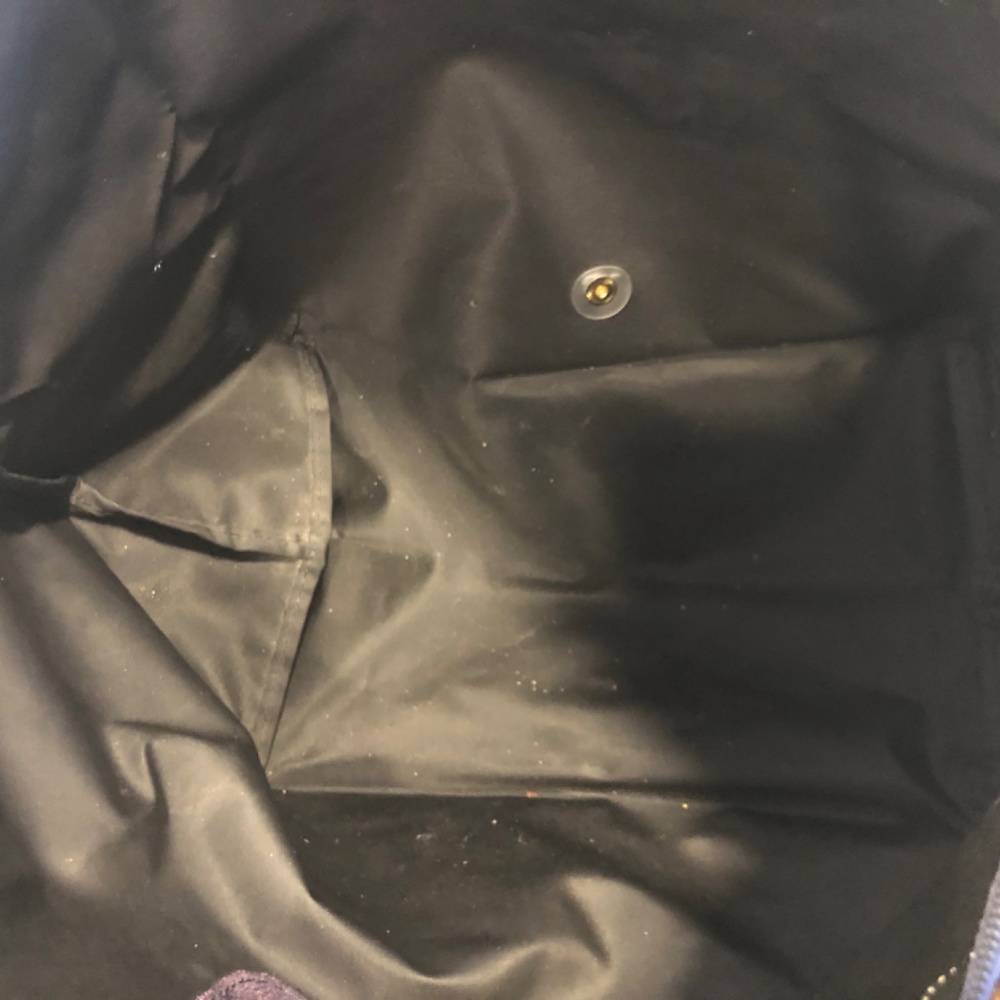Longchamp Black Canvas Tote - Picture 7 of 7